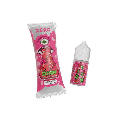 Slurm Zero  "Gummy Watermelon" (Кислый Арбузный Мармелад), объем: 27 см3, 0мг