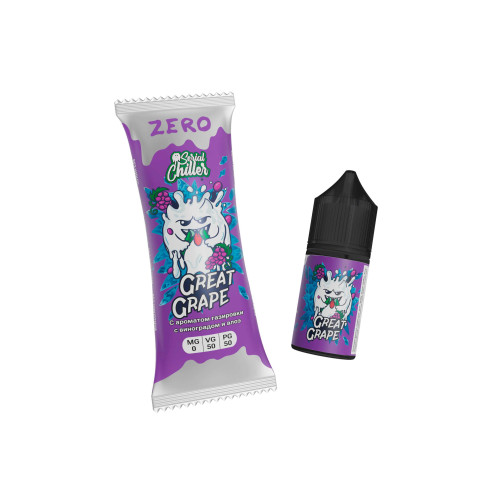 Serial Chiller Zero "Great Grape" (Газировка с Виноградом и Алоэ), объем: 27 см3, 0мг